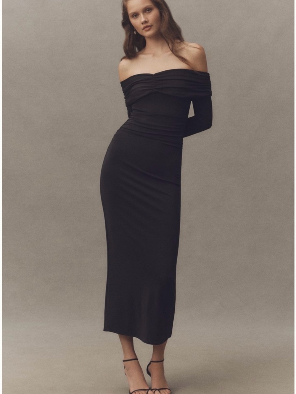 Off-Shoulder Black Dress